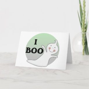 Ghostly Boo Tshirts and Gifts Card