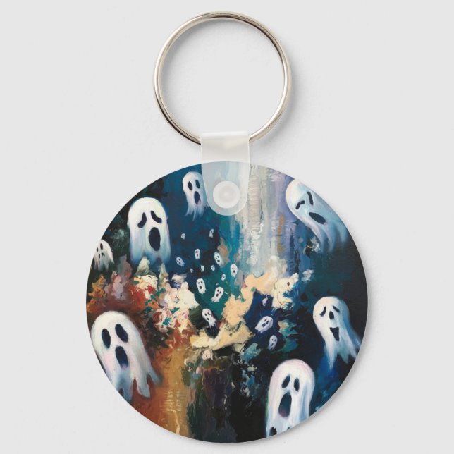 Ghostly Charm Keychain (Front)