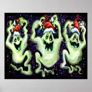 Ghostly Christmas Trio Poster
