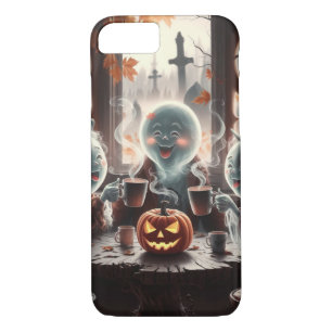 Ghostly Coffee Break Halloween iPhone 8/7 Case