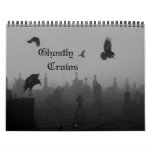 Ghostly Crows Calendar at Zazzle