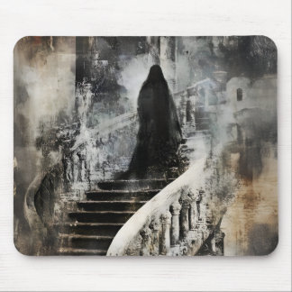 Ghostly Figure on the Stairs 3 Supernatural Occult Mouse Pad