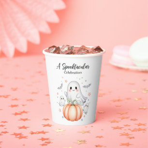 Ghostly Fun Halloween Paper Cups