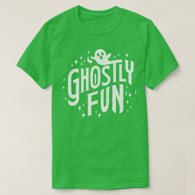 Ghostly Fun Playful Halloween Design TShirt 2 (Design Front)