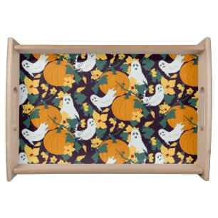 Ghostly Garden Serving Tray