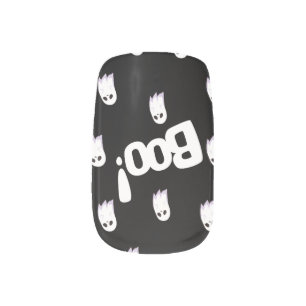 Ghostly Glam Nail Art