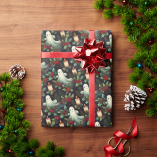 Ghostly Goth Christmas gift wrap Paper Roll Goth
