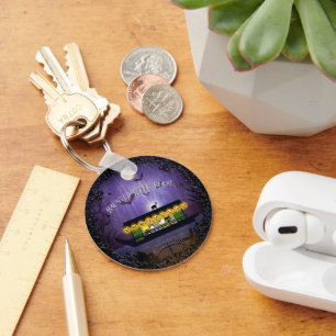 Ghostly Graveyard Cruise Keychain