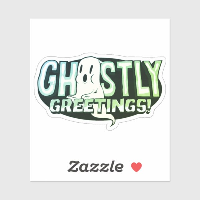 Ghostly Greetings Sticker (Sheet)