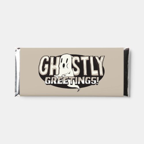 Ghostly Greetings Typography Hershey Bar Favors