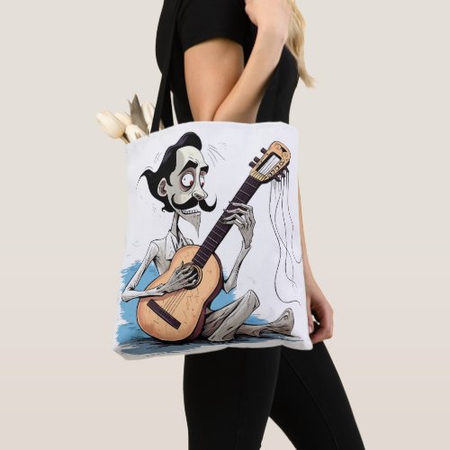 Ghostly Guitarists Enchanted Strings Tote Bag