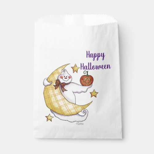 Ghostly Halloween Favor Bag