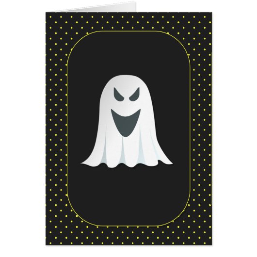 Ghostly Halloween Ghost Cards (Front)