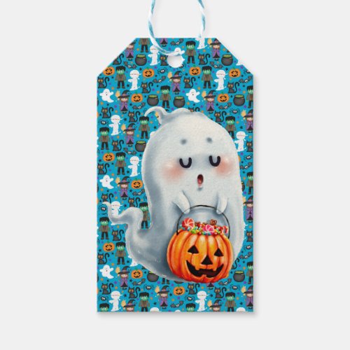 Ghostly Halloween Gift Tags