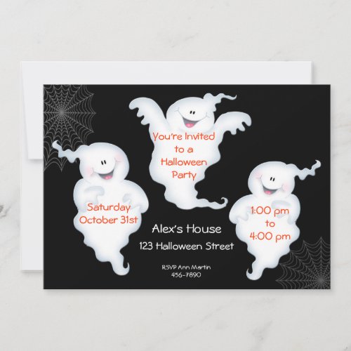 Ghostly Halloween Invitation