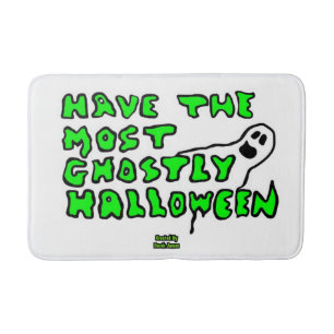 Ghostly Halloween Medium Bath Mat
