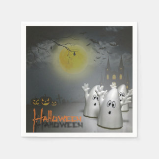 Ghostly Halloween Napkins