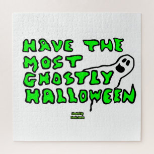 Ghostly Halloween Puzzle 20" X 20"