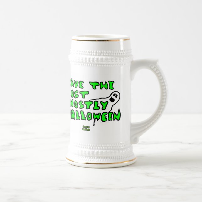 Ghostly Halloween Stein Mug (Right)