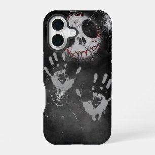 Ghostly Handprint Shattered Screen Horror iPhone C iPhone 16 Case