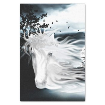 Ghostly Horse Spirit Tissue Paper by deemac2 at Zazzle