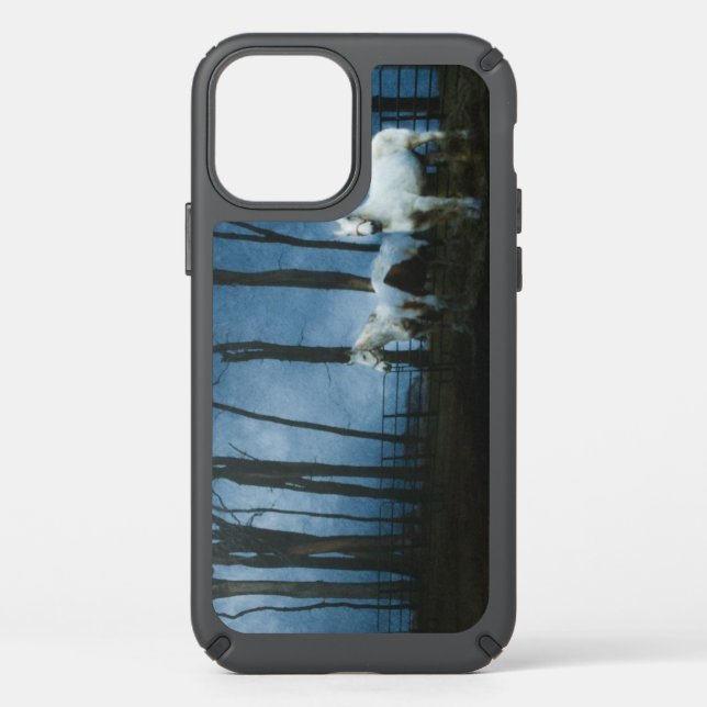 Ghostly Horses at Midnight Speck iPhone Case (Front)