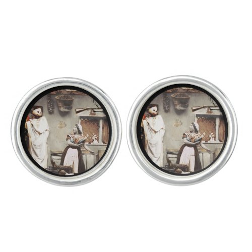 Ghostly Jack_o_lantern Cufflinks