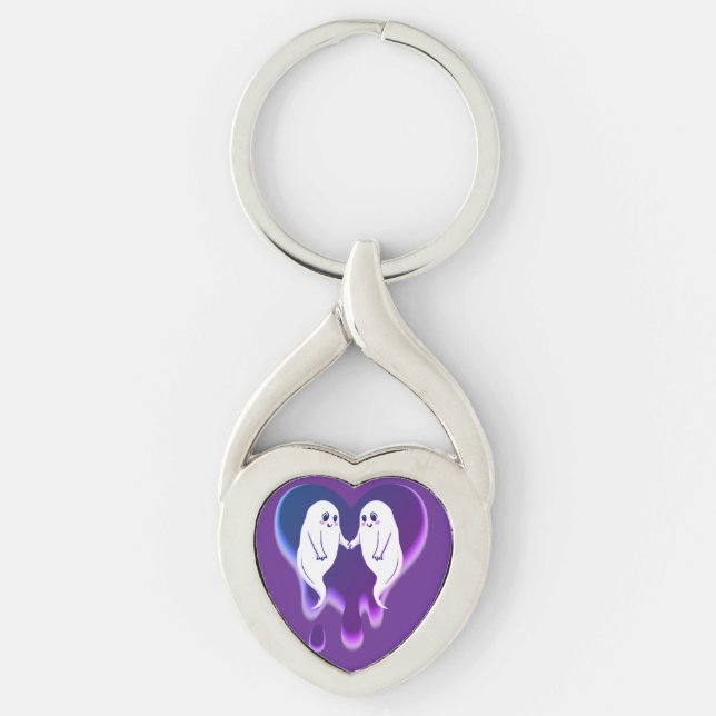 Ghostly Love  Keychain (Front)