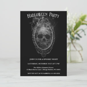 Ghostly Mirror Halloween Party Invitation