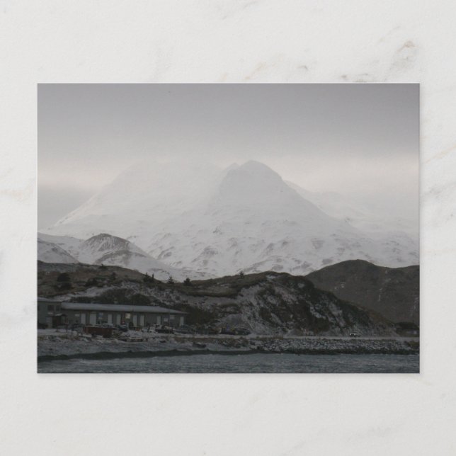 Ghostly Mountains, Unalaska Island Postcard (Front)