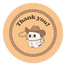 Ghostly "Not My First Rodeo" Thank You Sticker