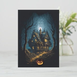 Ghostly Old House Party Invitation