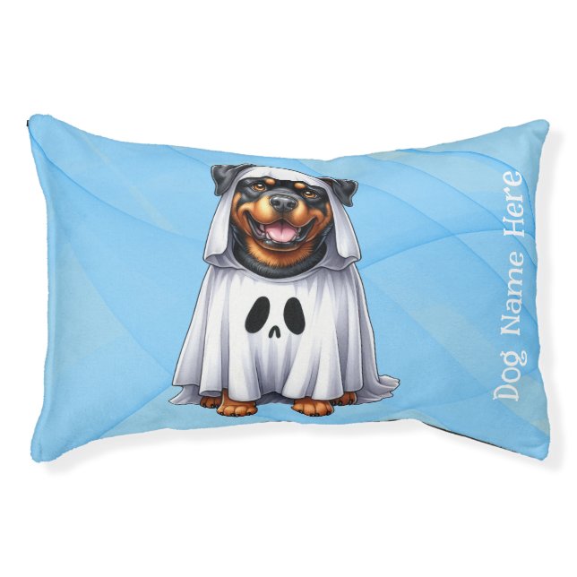 Ghostly Paws Adorable Dog Halloween Costumes Pet Bed (Front)