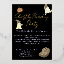 Ghostly Reading Party Halloween Book Club