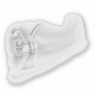 Ghostly Reaper Rides Again Halloween Sticker