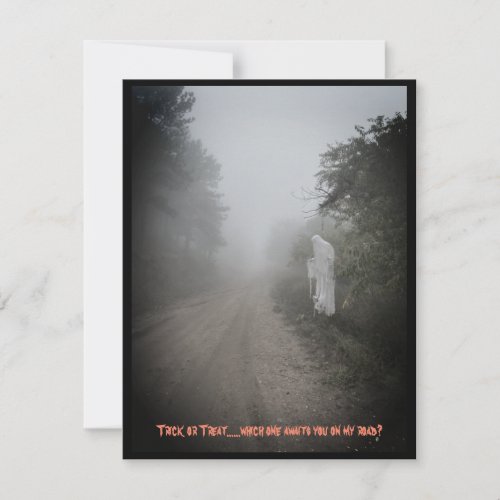 Ghostly Road Note Card