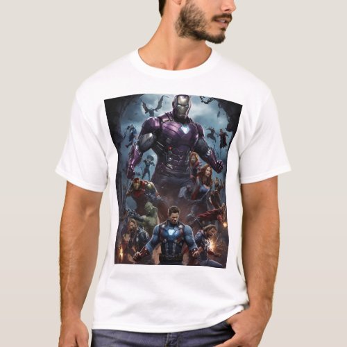 Ghostly Showdown Unleash the Hero Within T_Shirt 