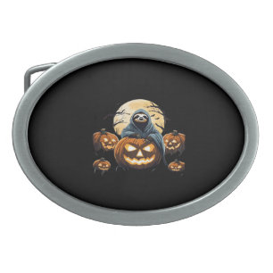 Ghostly Sloth's Midnight Haunt Classic T-Shirt Belt Buckle