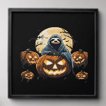 Ghostly Sloth&#39;s Midnight Haunt Classic T-Shirt Peel And Stick Photo Tile