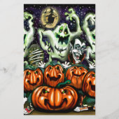 Ghostly Trio Pumpkins Party (Front)