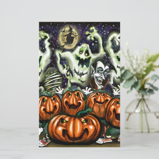 Ghostly Trio Pumpkins Party (Standing Front)