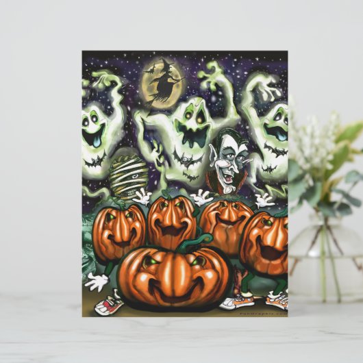 Ghostly Trio Pumpkins Party (Standing Front)