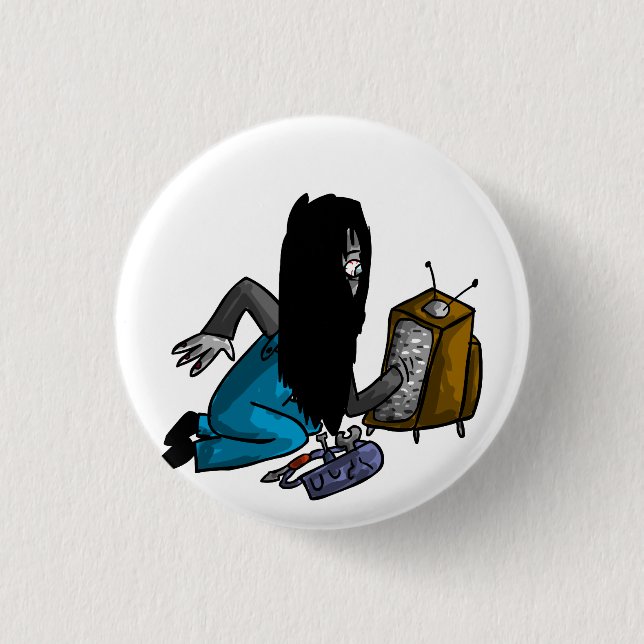 Ghostly Tv Repair-Person Button (Front)