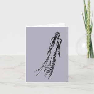 Ghostly Woman Card