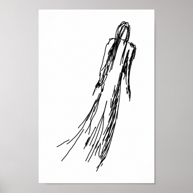 Ghostly Woman Poster (Front)