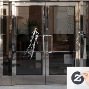 Ghostly Woman Window Cling