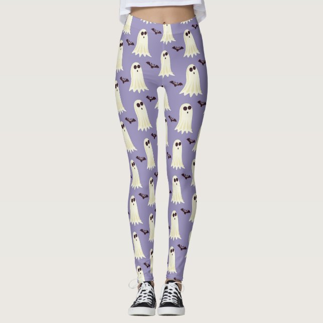 Ghosts and Bats Leggings (Front)