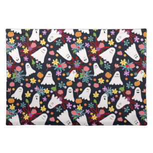 Ghosts and Flowers Cloth Placemat