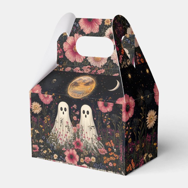Ghosts and Flowers Favor Box (Front Side)