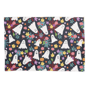 Ghosts and Flowers Pillow Case